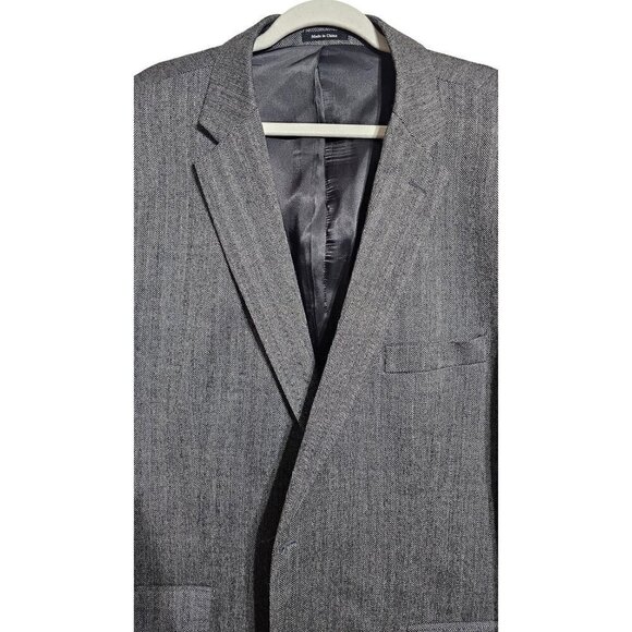 Joseph & Feiss gold luxury wool classic fit gray tweed blazer sport coat sze 54R - Picture 1 of 9